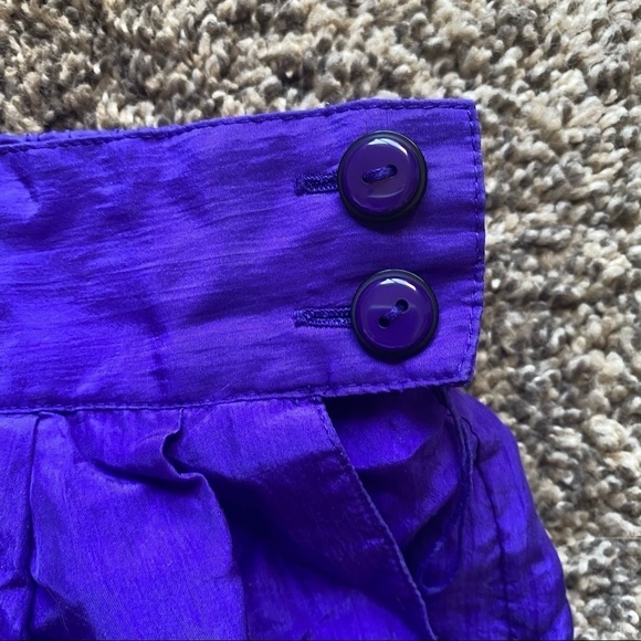 Vintage Silk Purple Pants Sz Medium - Picture 3 of 8